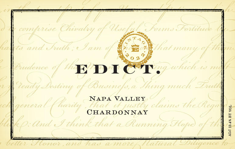 Edict Napa Valley Chardonnay